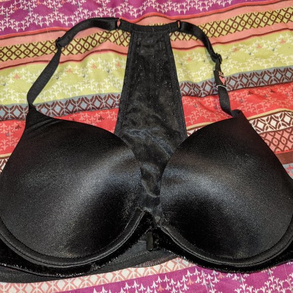 Victoria's Secret Glitter Velvet Rhinestone Bra 32 - Picture 1 of 4